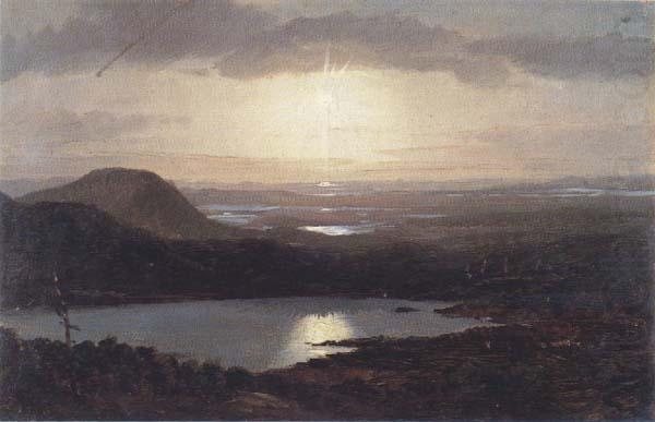 Frederic E.Church Eagle Lake Viewed from Cadillac Mountain china oil painting image